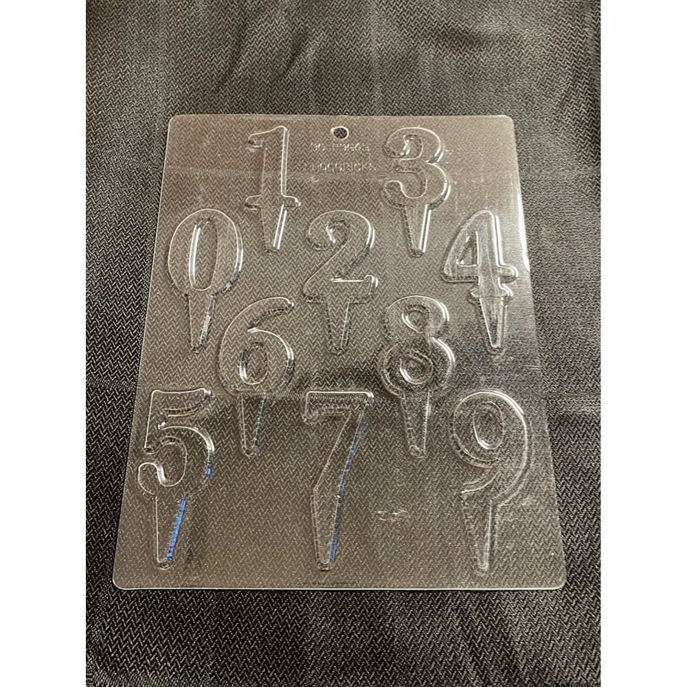 CK Decorating Craft Supplies Number 0-9 Birthday Chocolate Candy Pop Mold